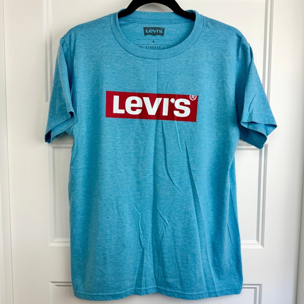 Levi's Graphic Logo T-Shirt Casual Everyday Tee Blue‎ Red Medium